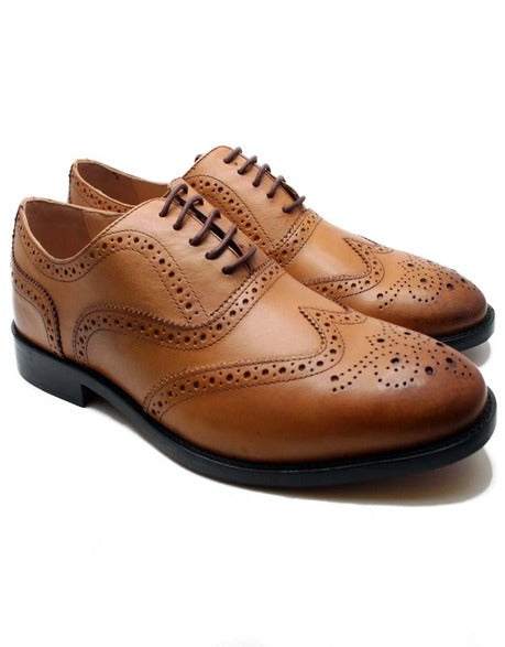 SCOTTISH LUXURY DAY BROGUES IN BROWN FOR MEN - scottish kilt jacket