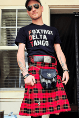 Traditional 8 Yard Scottish Kilt for Men – Tartan Fabric Highland Wear