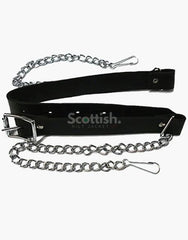 3 TASSEL LEATHER KILT SPORRAN IN BLACK - Scottish Kilt Jacket™ USA-UK