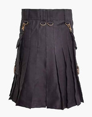 Men's Deluxe Utility Kit - Black - Scottish Kilt Jacket™ USA-UK