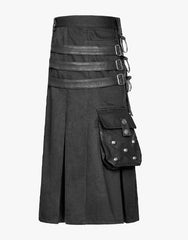 Gothic Black Utility Kilt - Scottish Kilt Jacket™ USA-UK