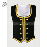 Black Highland Dancing Waistcoat Vests