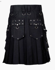 Dark Gothic Gothic Punk Rock Utility Kilt - Scottish Kilt Jacket™ USA-UK