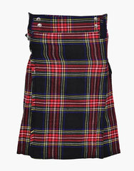 TARTAN STEWART BLACK UTILITY KILT - scottish kilt jacket