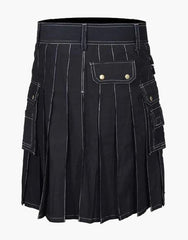 TACTICAL UTILITY KILT IN BLACK - Scottish Kilt Jacket™ USA-UK