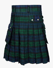 Utility Kilt Black Watch - scottish kilt jacket
