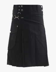 KILT CARGO BLACK - Scottish Kilt Jacket™ USA-UK