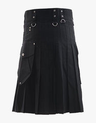 KILT CARGO BLACK - Scottish Kilt Jacket™ USA-UK