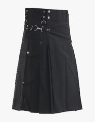 KILT CARGO BLACK - Scottish Kilt Jacket™ USA-UK