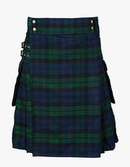 Utility Kilt Black Watch - scottish kilt jacket