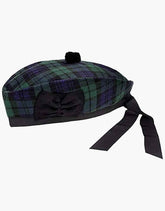 Black Watch Tartan Glam Garry Hat - Scottish Kilt Jacket™ USA-UK
