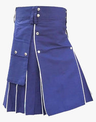 KILT BLUE UTILITY - Scottish Kilt Jacket™ USA-UK