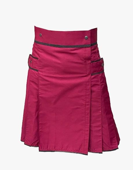 NEW STYLE UTILITY KIT IN BURGUNDY - Scottish Kilt Jacket™ USA-UK