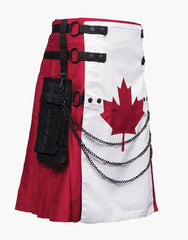 HYBRID KILT Canadian Flag - Scottish Kilt Jacket™ USA-UK