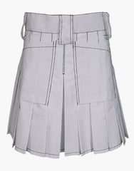 White Carhartt Work Utility Kilt - Scottish Kilt Jacket™ USA-UK