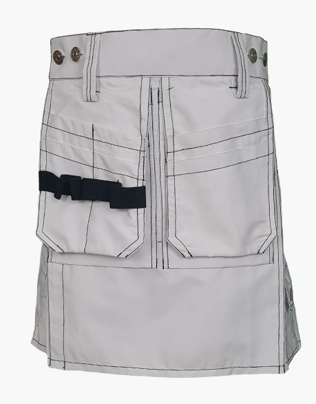 White Carhartt Work Utility Kilt - Scottish Kilt Jacket™ USA-UK