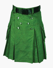 GREEN CONTEMPORARY KILT CUSTOM BUILD - Scottish Kilt Jacket™ USA-UK