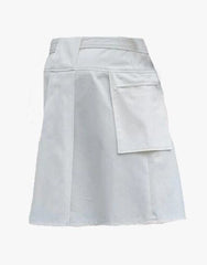 WHITE UTILITY KILT Falcon - Scottish Kilt Jacket™ USA-UK