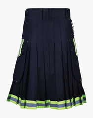CARGO HIGH VISIBLE REFLECTIVE KILT FOR FIREFIGHTER - Scottish Kilt Jacket™ USA-UK