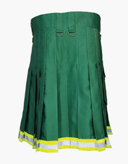 The Green Utility Kilt for Firefighter - Scottish Kilt Jacket™ USA-UK