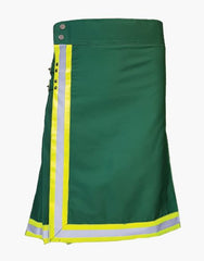 The Green Utility Kilt for Firefighter - Scottish Kilt Jacket™ USA-UK