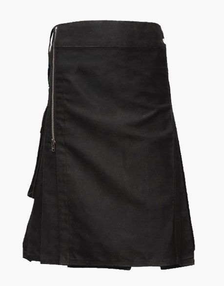 Gothic Style Black Practicality Kilt - Scottish Kilt Jacket™ USA-UK
