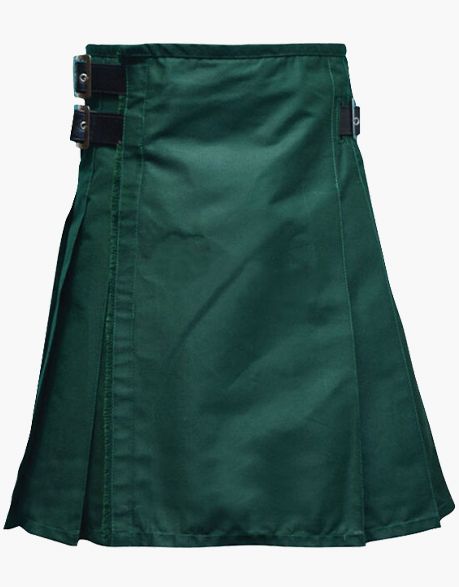 ROUGH EDGES ON A GREEN KILT - Scottish Kilt Jacket™ USA-UK