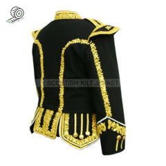Hand-Embroidered Gold Bullion Royal Doublet Embroidery Jacket