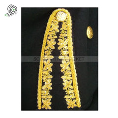 Hand-Embroidered Gold Bullion Royal Doublet Embroidery Jacket