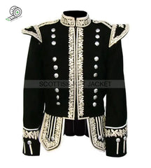 Hand-Embroidered Silver Bullion Royal Doublet Embroidery Jacket