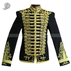 Hussars Military Dolman Aiguillette And Gilt Braid Collar Jackets