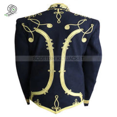 Hussars Military Dolman Aiguillette And Gilt Braid Collar Jackets
