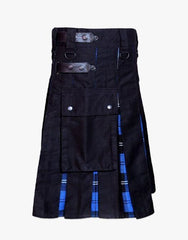 BLACK KILT HYBRID - scottish kilt jacket