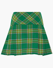 TARTAN MINI SKIRT KILT–IRISH GREEN - Scottish Kilt Jacket™ USA-UK