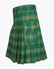 Irish Green Tartan Utility Kilt - scottish kilt jacket