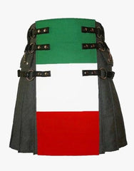 Italian Flag Kilt - Scottish Kilt Jacket™ USA-UK