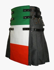 Italian Flag Kilt - Scottish Kilt Jacket™ USA-UK