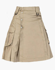 VELCRO STRAP KHAKI FASHION UTILITY KILT - Scottish Kilt Jacket™ USA-UK