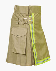 KHAKI KILT-FIREFIGHTER - Scottish Kilt Jacket™ USA-UK