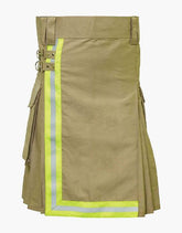 KHAKI KILT-FIREFIGHTER - Scottish Kilt Jacket™ USA-UK