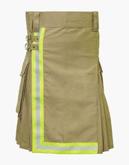 KHAKI KILT-FIREFIGHTER - Scottish Kilt Jacket™ USA-UK