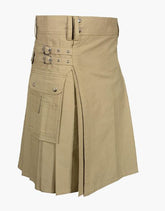Modern Utility Kit Khaki - Scottish Kilt Jacket™ USA-UK