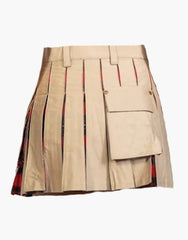 KHAKI HYBRID MINI KILT UTILITY - Scottish Kilt Jacket™ USA-UK