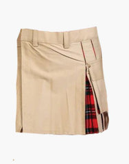 KHAKI HYBRID MINI KILT UTILITY - Scottish Kilt Jacket™ USA-UK