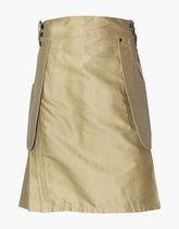 KHAKI SLANT POCKETS UTILITY KILT - Scottish Kilt Jacket™ USA-UK