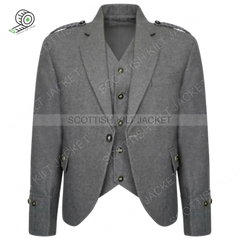 Kilt Jacket And Waistcoat 100% Wool Scottish Crail Highland Argyle