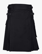 GAULTIER BLACK UTILITY KILT LAUTREAMONT - Scottish Kilt Jacket™ USA-UK