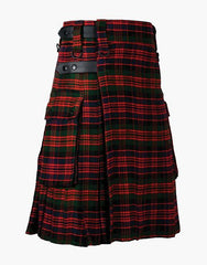 MACDONALD TARTAN POCKETS UTILITY KILT - scottish kilt jacket
