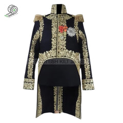 Marshal Full Dress Turn Backs With Two Faces Embroidered Military Jackets