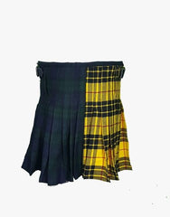 NEW DESIGN TARTAN KILT WOMENS IN YELLOW AND BLACK - Scottish Kilt Jacket™ USA-UK